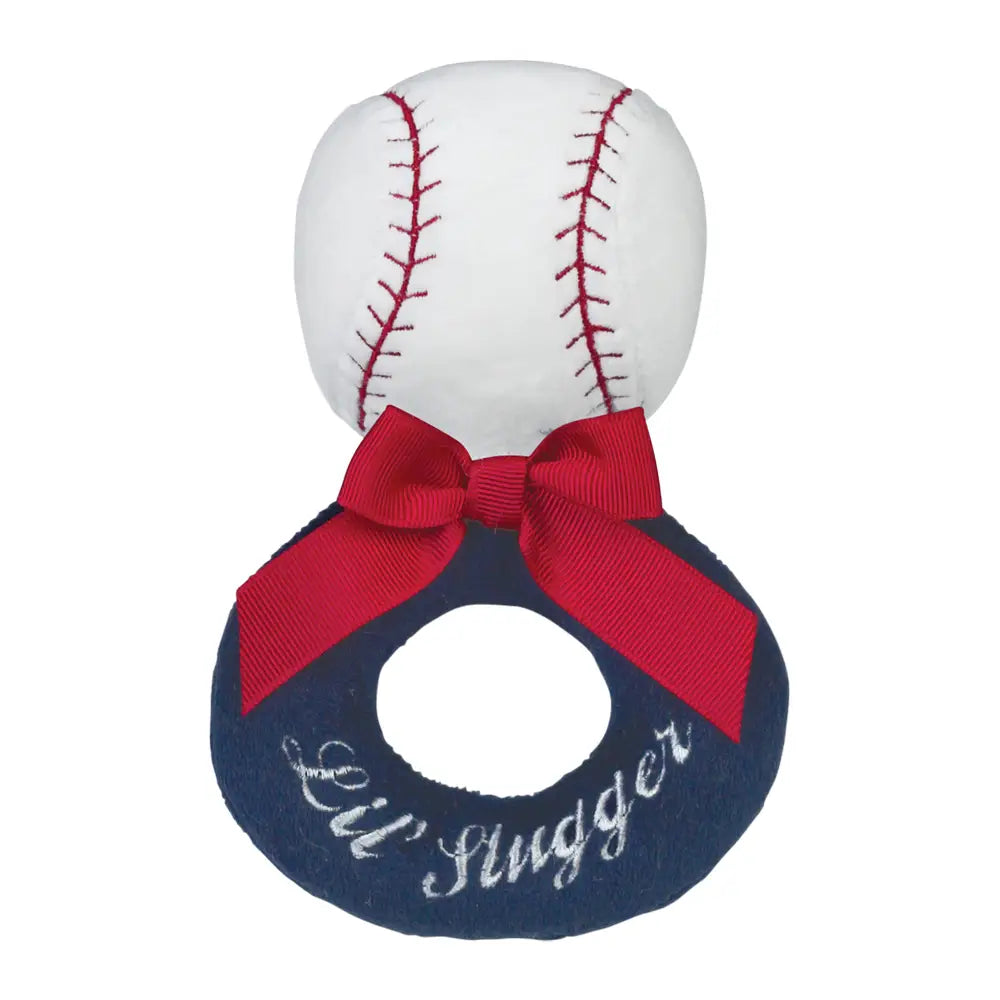 Lil' Slugger Baseball Ring Rattle - Doodlebug's Children's Boutique