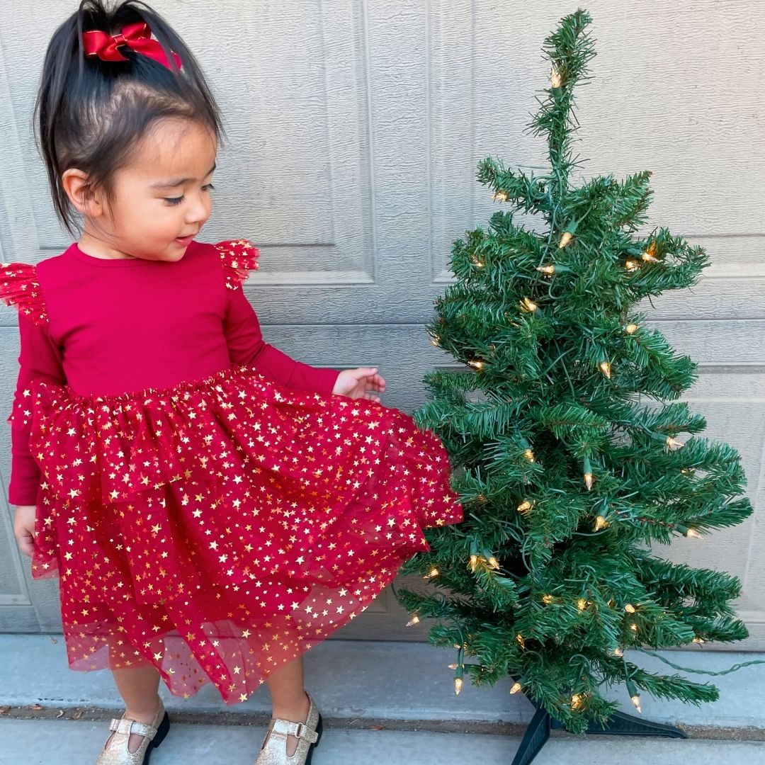 Scarlet Coquette Bow Clip - Doodlebug's Children's Boutique