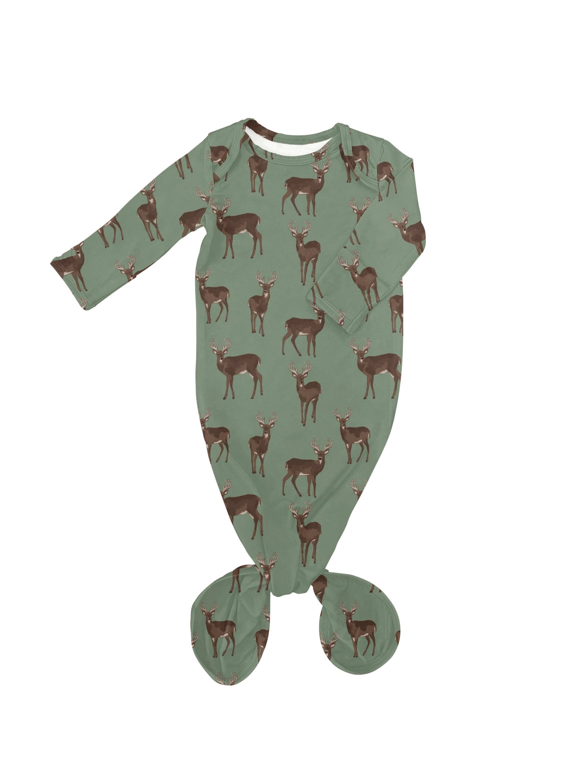 Deer Knotted Gown - Doodlebug's Children's Boutique