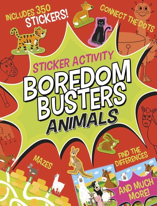 Boredom Busters: Animals Sticker Activity Book - Doodlebug's Children's Boutique