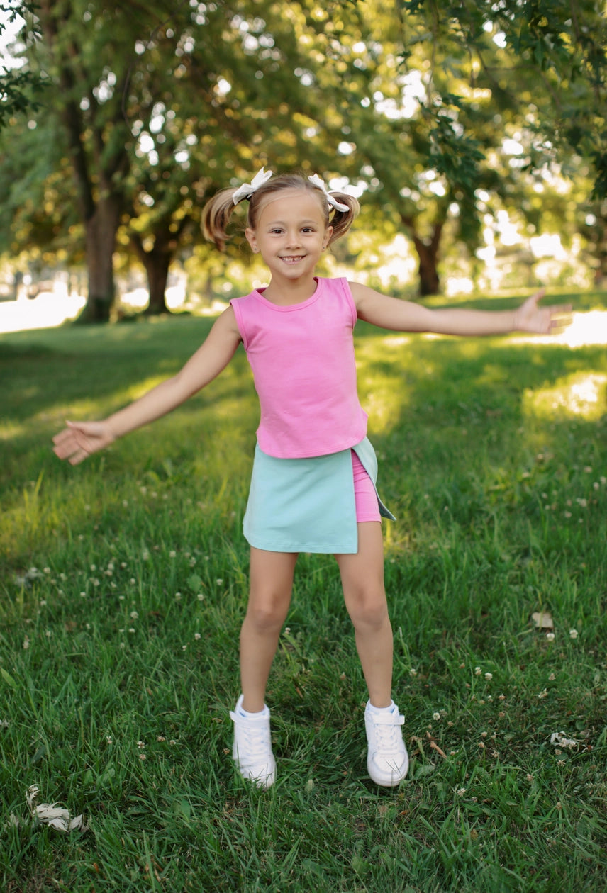 Race Tank in Pink - Doodlebug's Children's Boutique