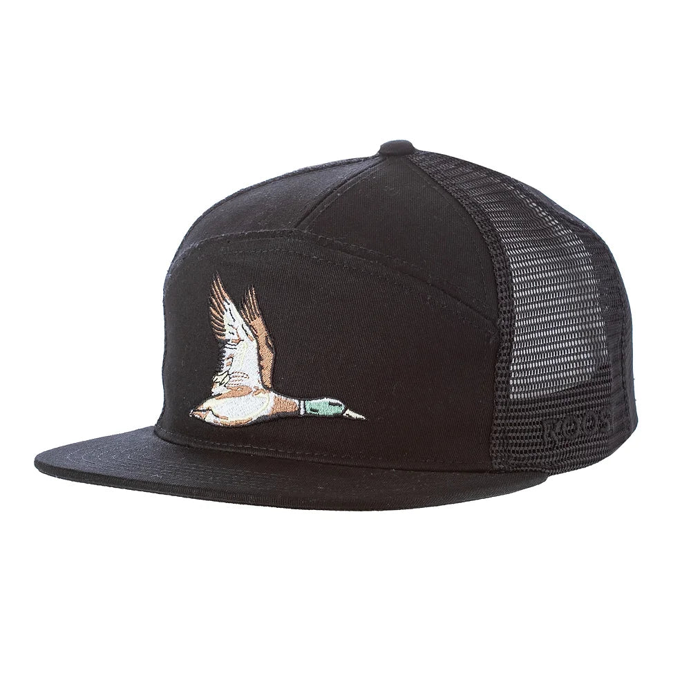 Black Duck 7 Panel Hat - Doodlebug's Children's Boutique