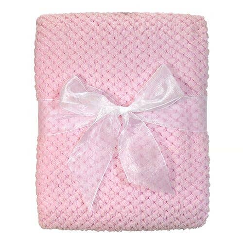 Pink Corn Fleece Blanket - Doodlebug's Children's Boutique