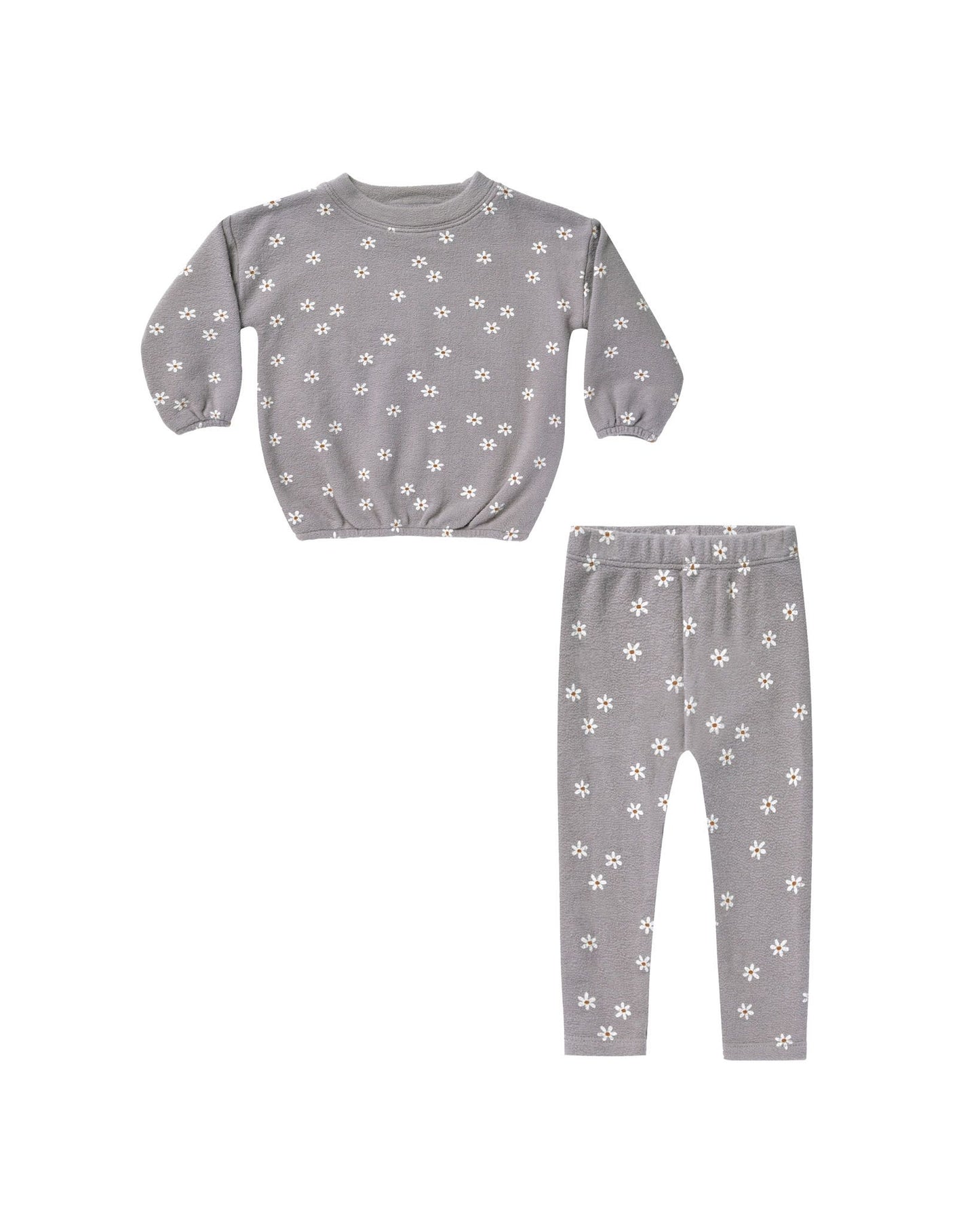 Spongey Knit Set in Daisy - Doodlebug's Children's Boutique
