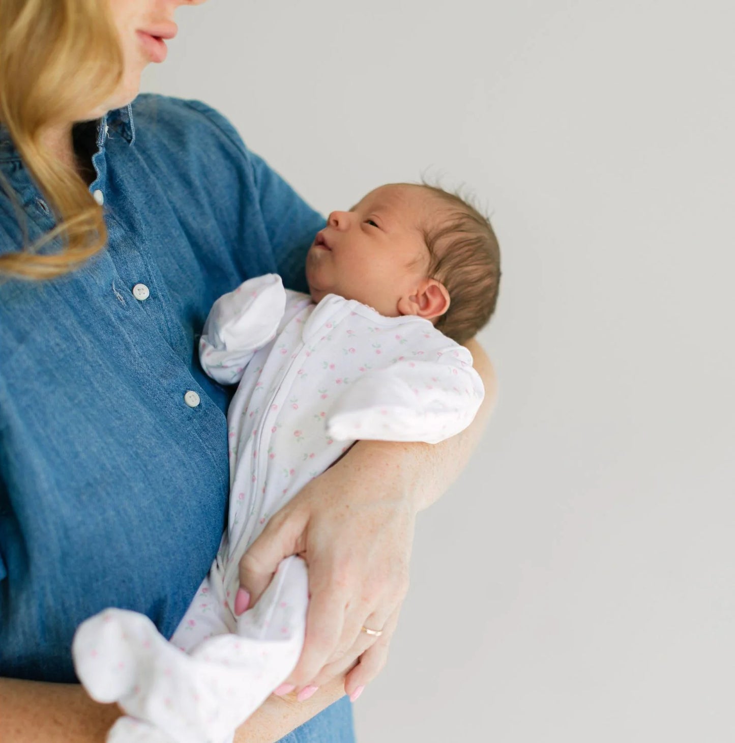 Juliette's Classics Print Zipper Footie