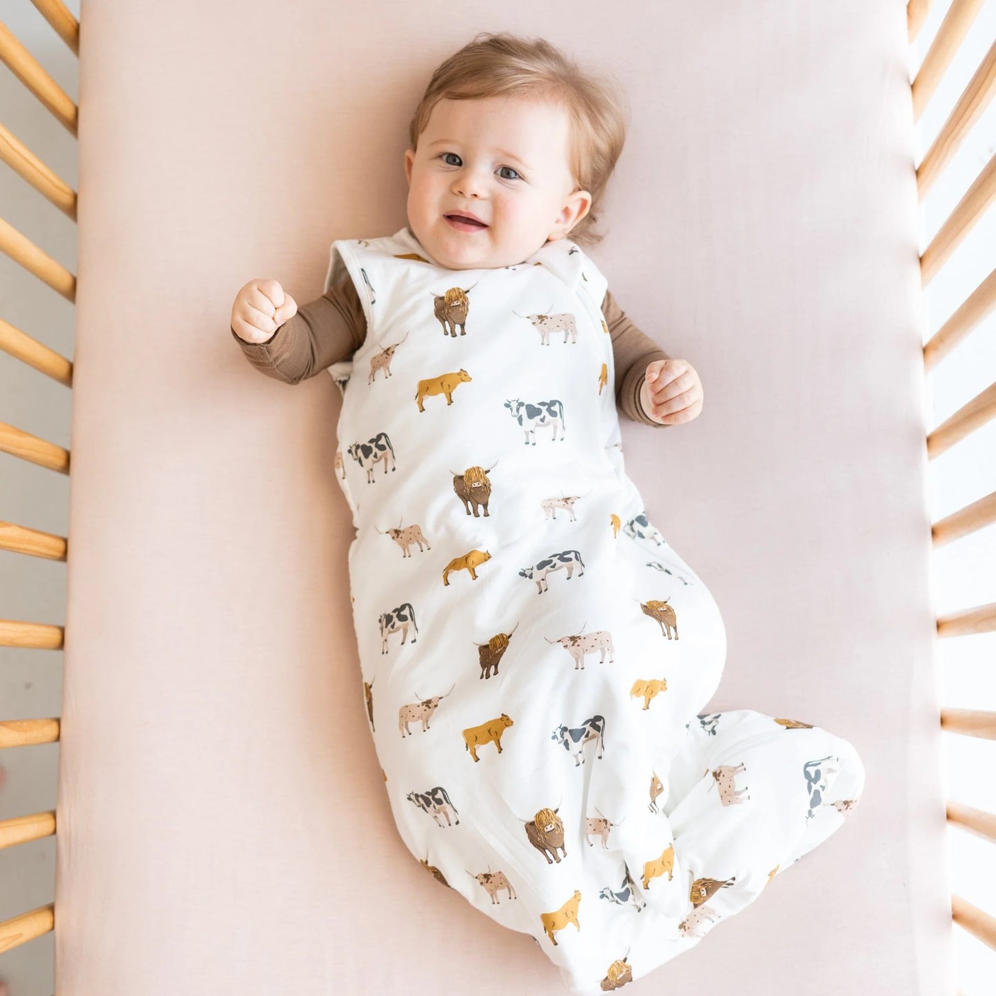 Sleep Bag 1.0 in Moo - Doodlebug's Children's Boutique