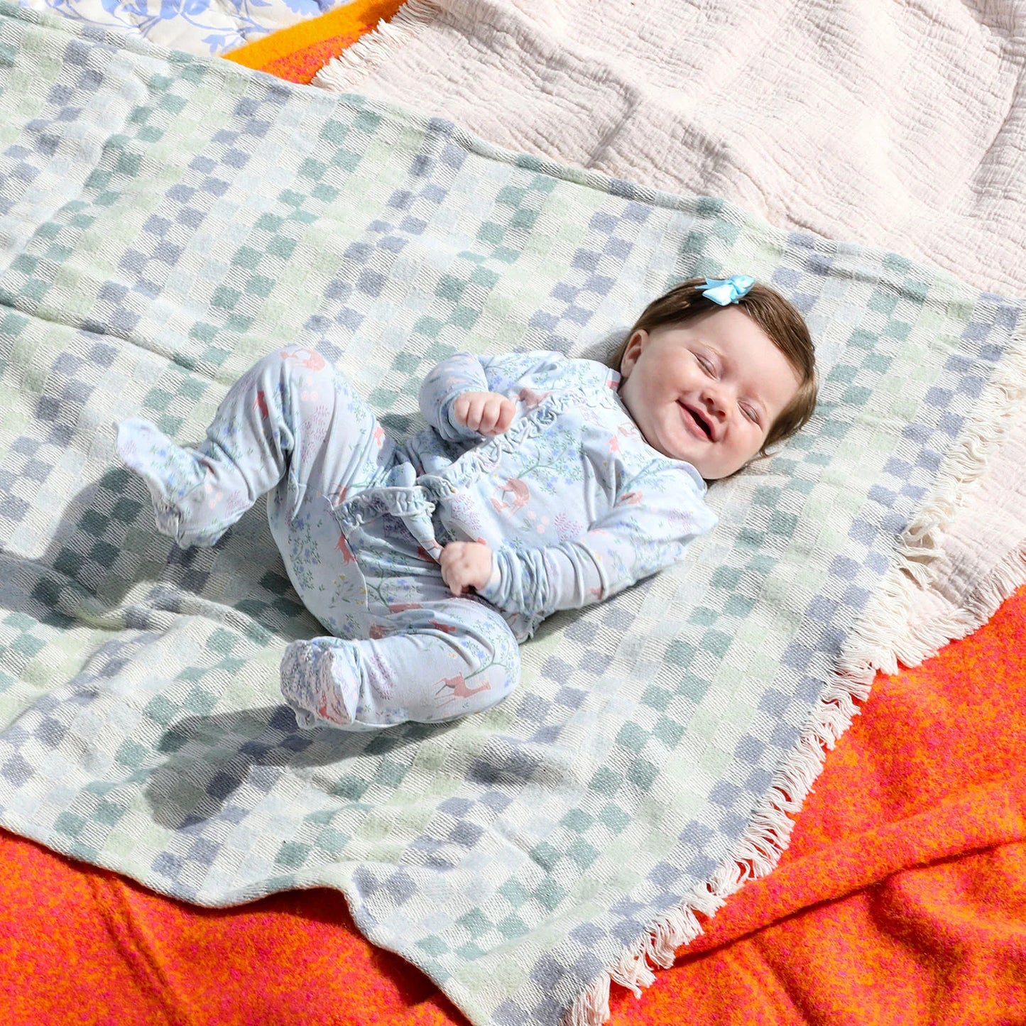 Love You Deerly Modal Magnetic Ruffle Footie - Doodlebug's Children's Boutique