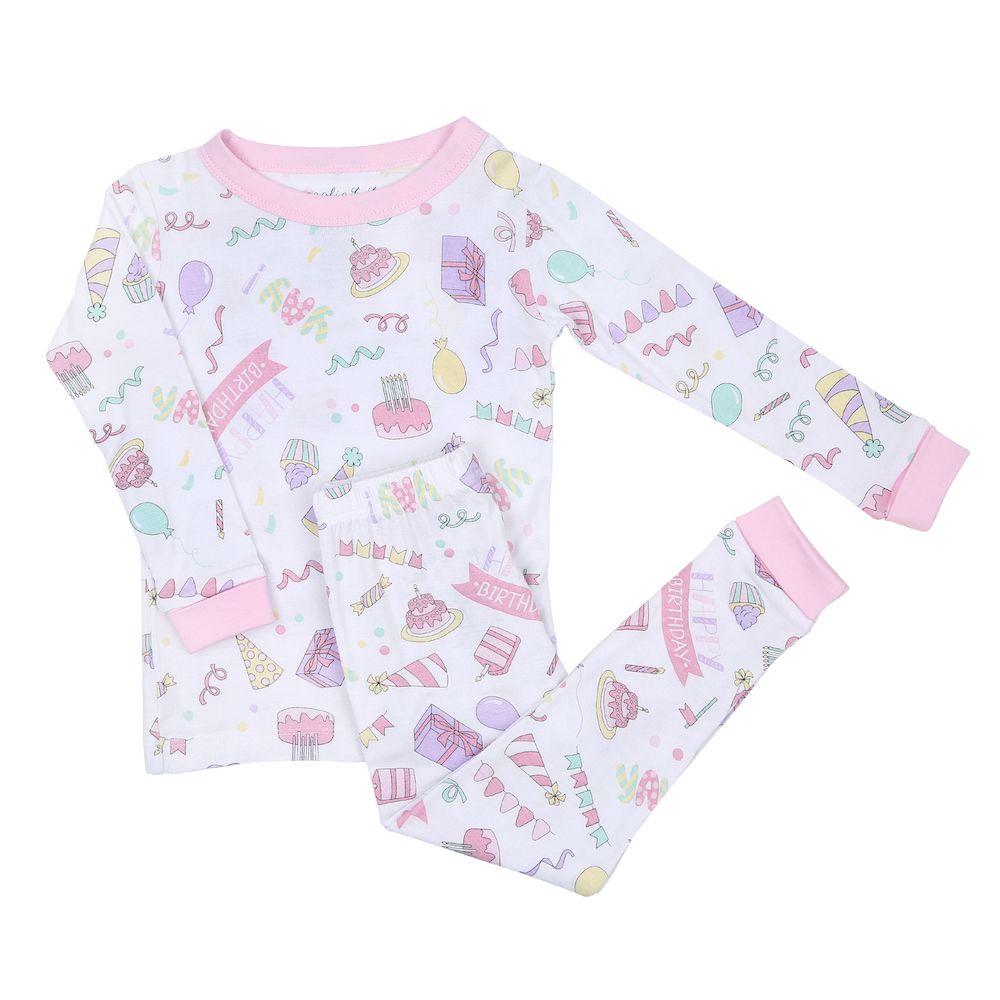 Pink Birthday Pajamas - Doodlebug's Children's Boutique