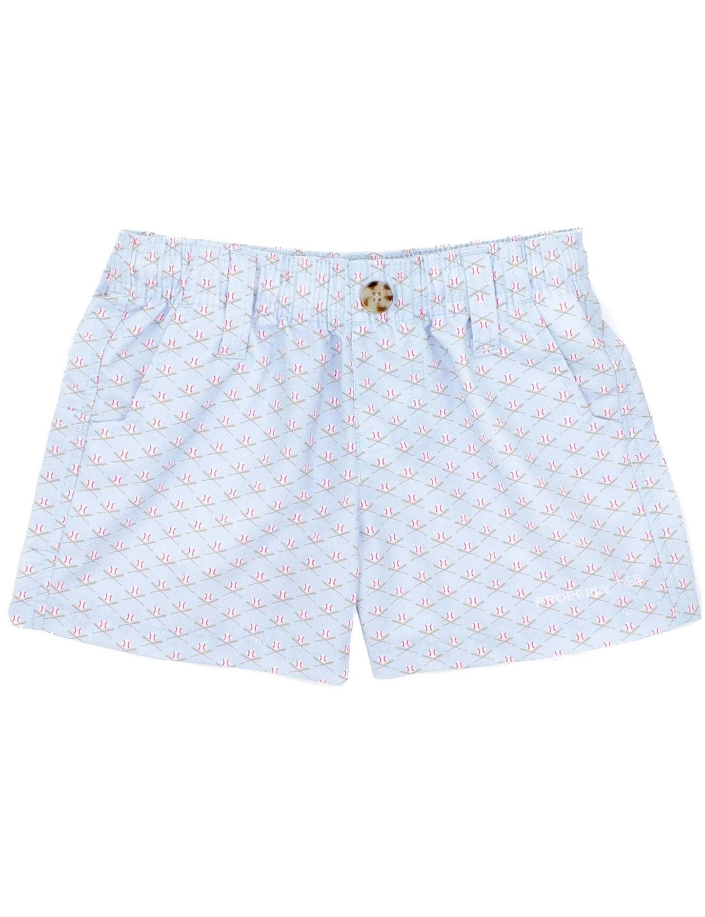 Mallard Short in Baseball Shield - Doodlebug's Children's Boutique