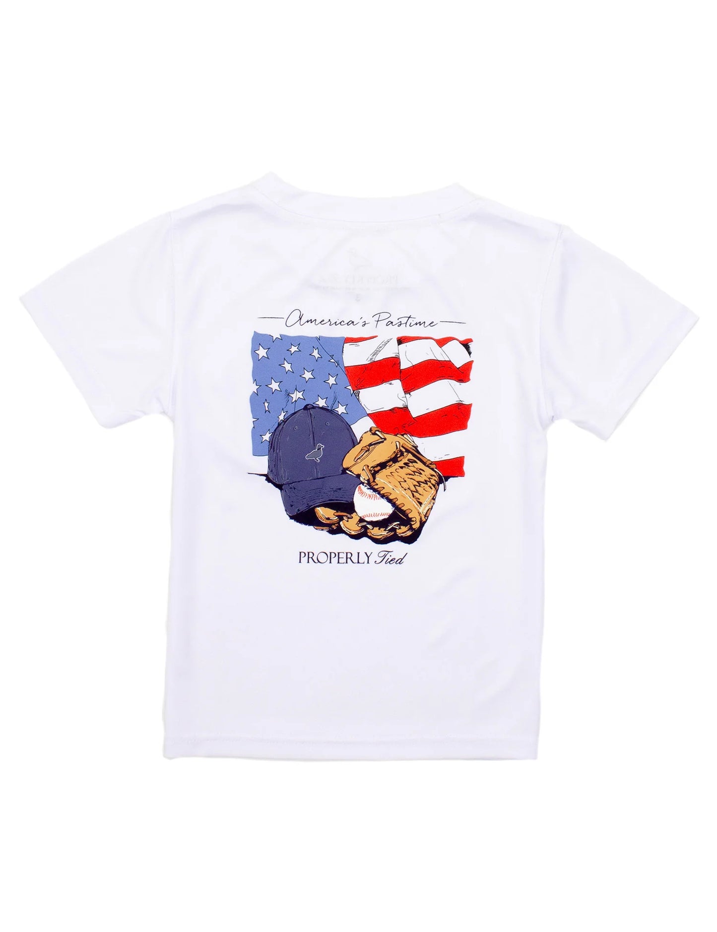 America's Pastime Performance Short Sleeve Tee - Doodlebug's Children's Boutique