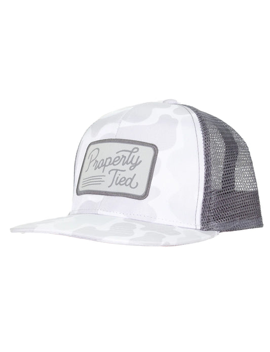 Youth Trucker Hat with Polar Camo