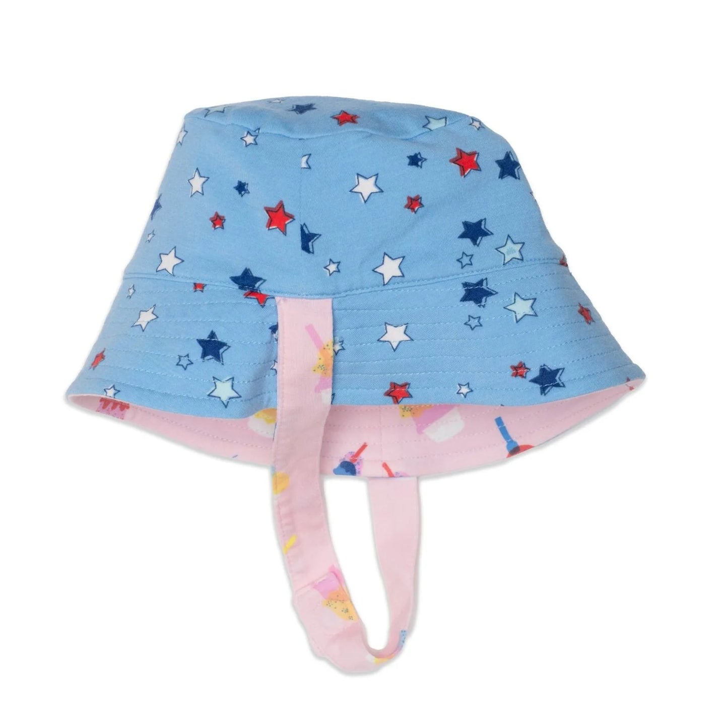 Pink Sundae Funday Modal Magnetic Reversible Sun Hat  - Doodlebug's Children's Boutique
