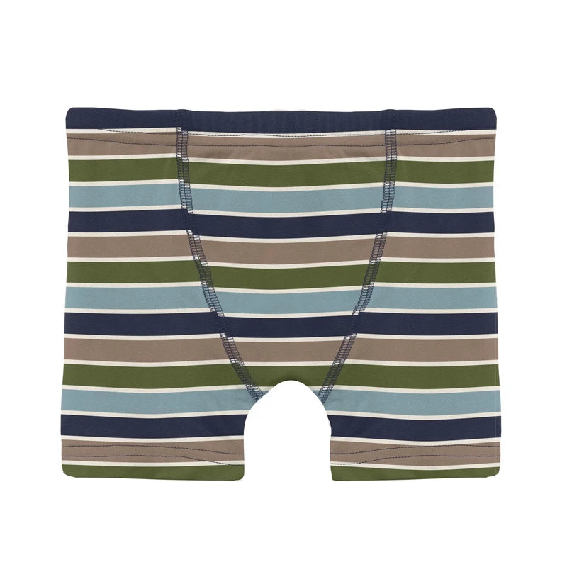 Print Boxer Brief Set of 3 in Pesto Football, Stormy Seas, & Fall Vibes Stripe - Doodlebug's Children's Boutique