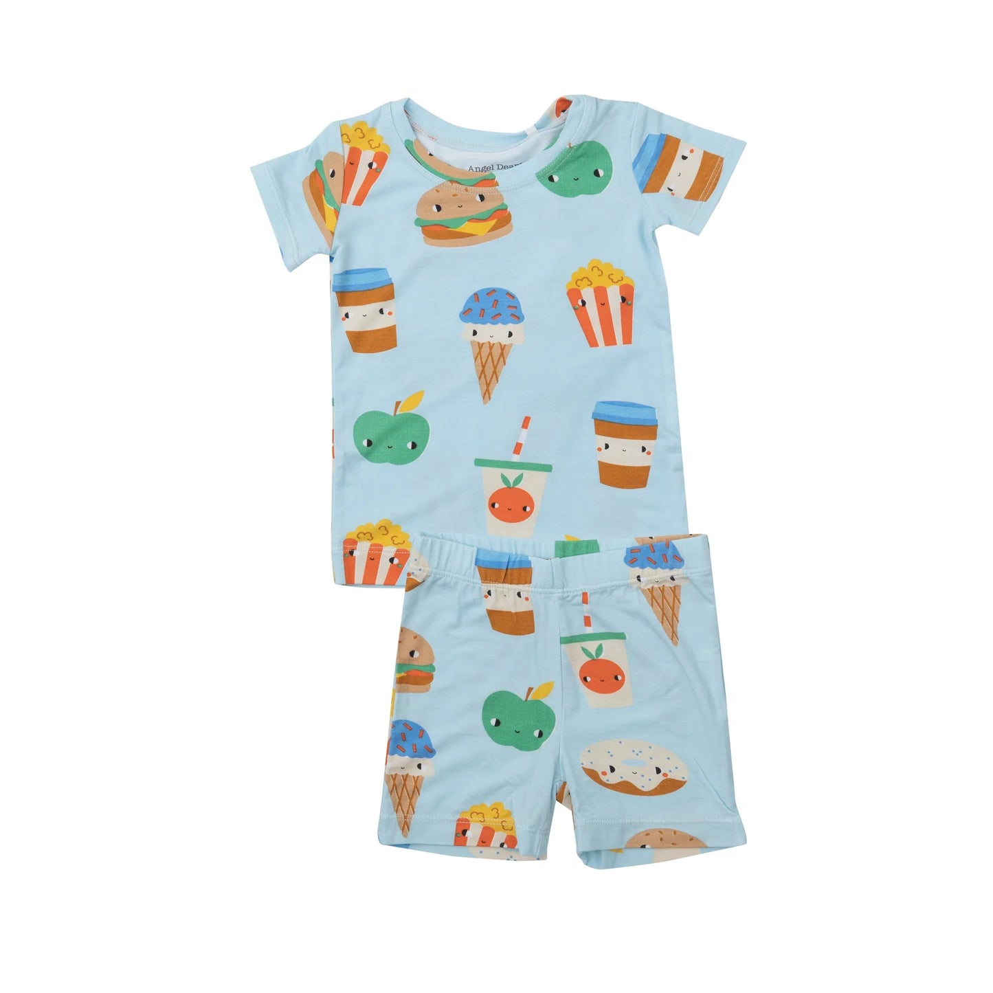Loungewear Short Set in Send Snacks - Doodlebug's Children's Boutique