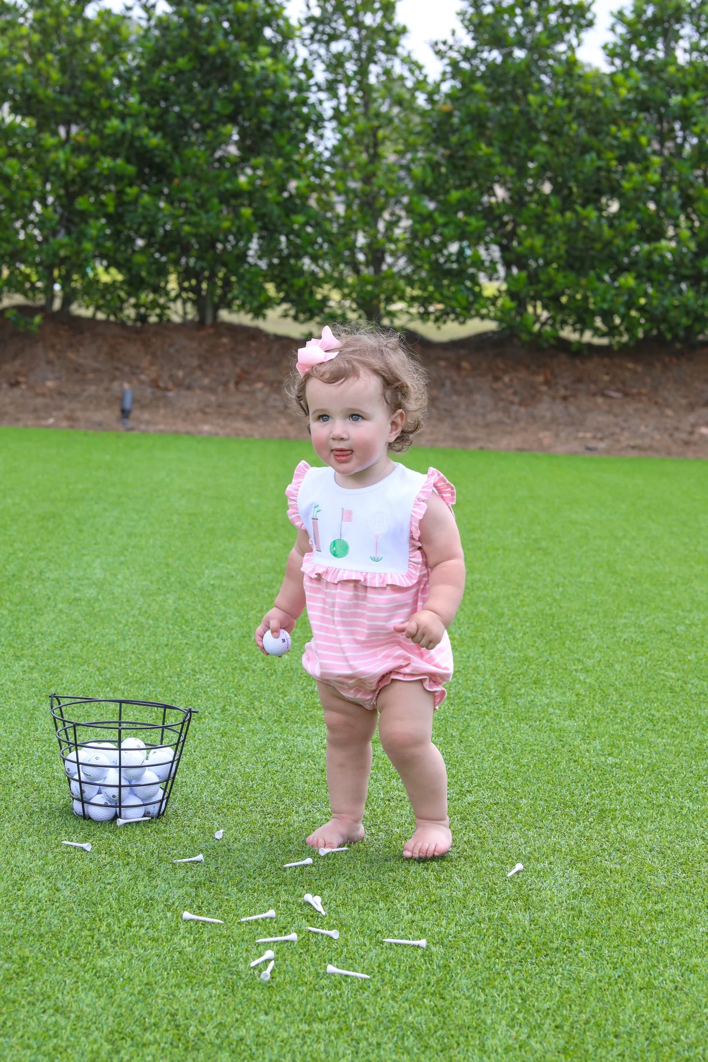 Tee Time Ruffle Bubble - Doodlebug's Children's Boutique