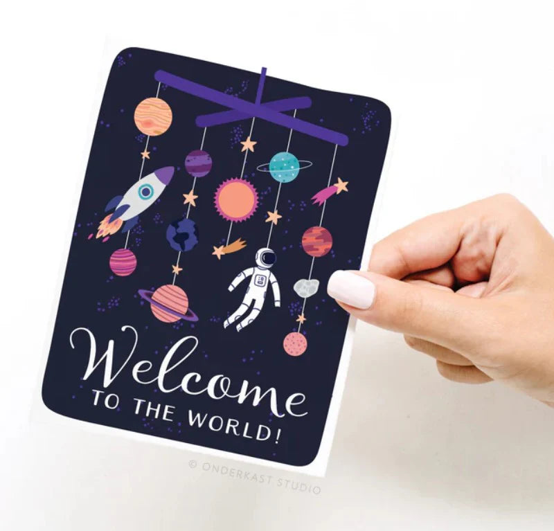 Welcome to the World Greeting Card - Doodlebug's Children's Boutique