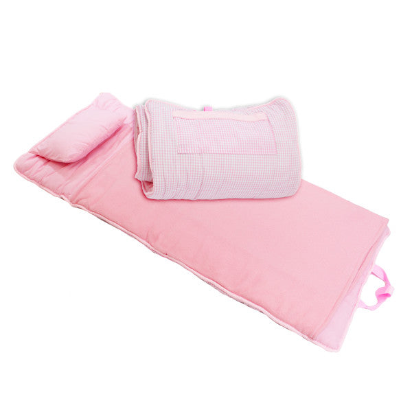 Pink Gingham Nap Roll - Doodlebug's Children's Boutique