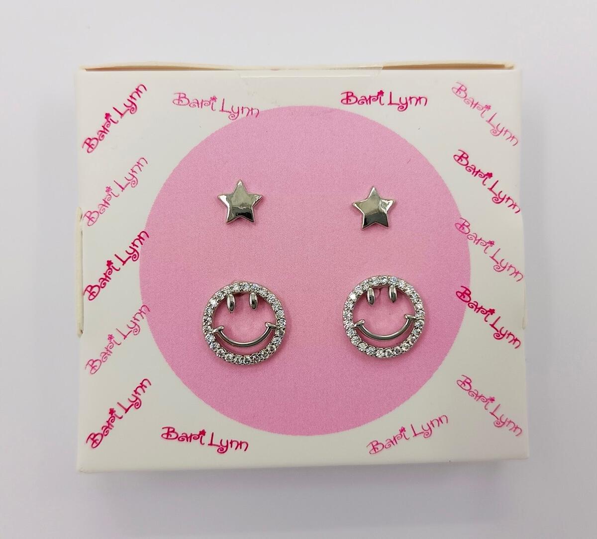 Star and Smiley Earrings - Doodlebug's Children's Boutique