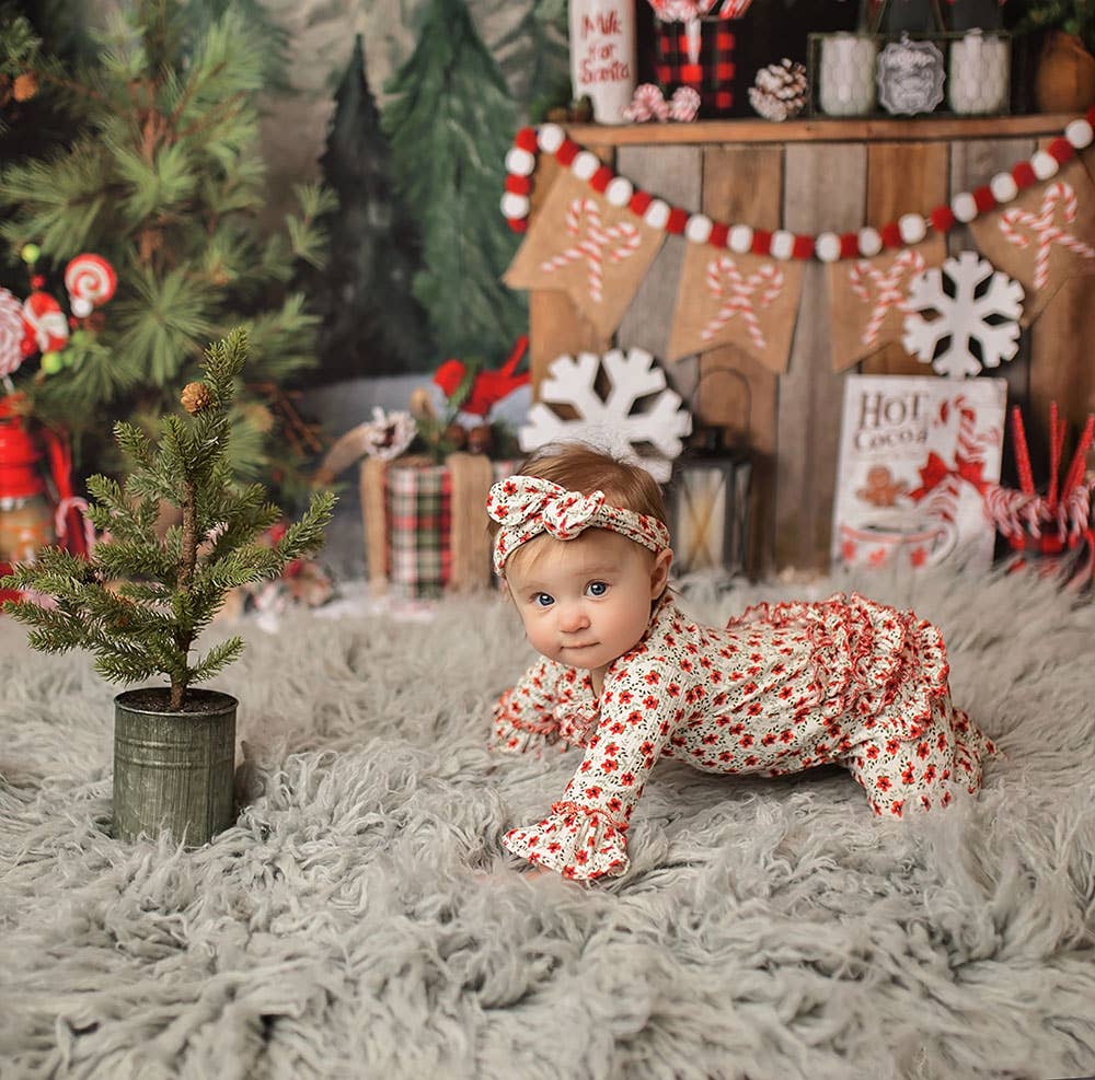 Holly Jolly Footie - Doodlebug's Children's Boutique