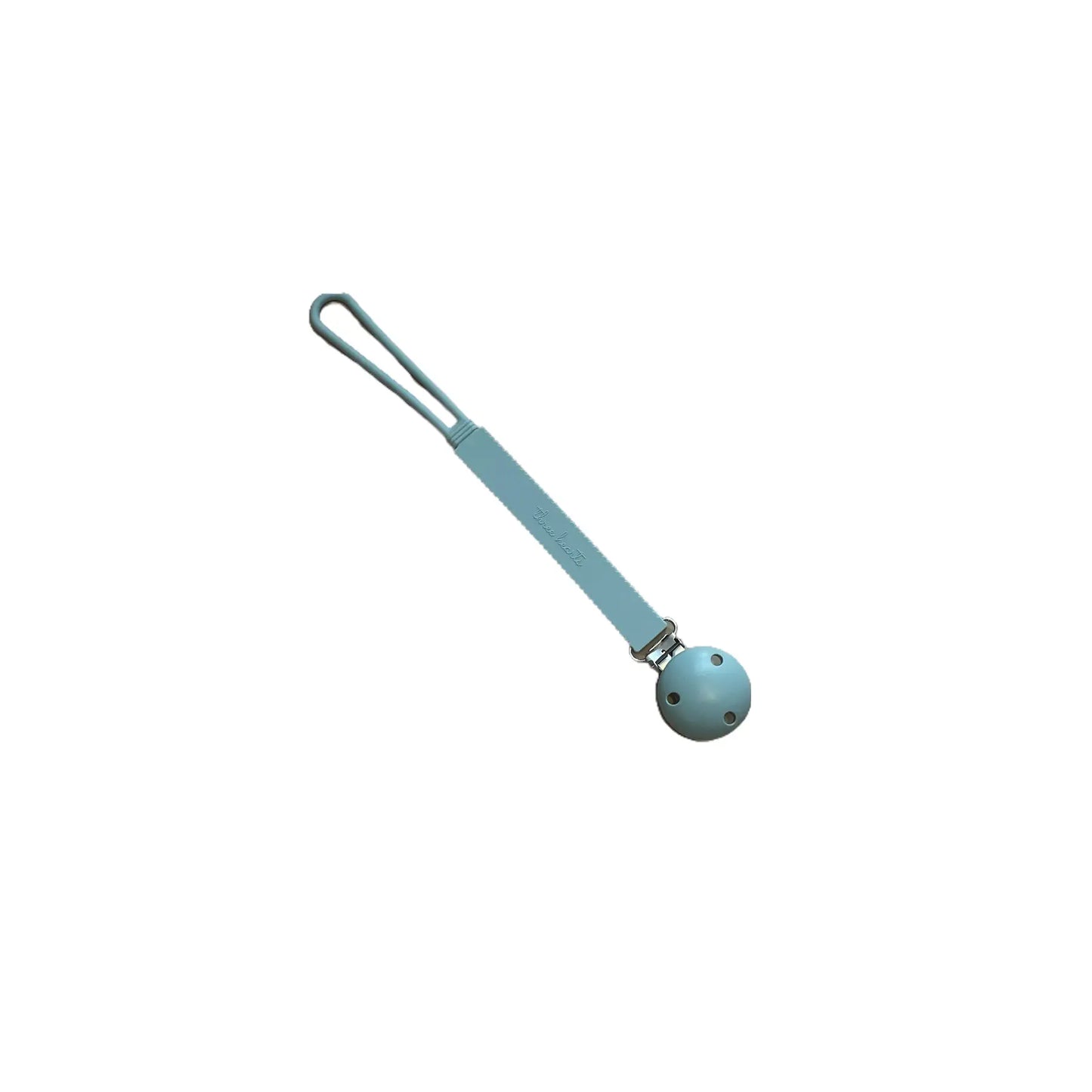 Alyssa Silicone Pacifier & Toy Clip in Sea Foam - Doodlebug's Children's Boutique