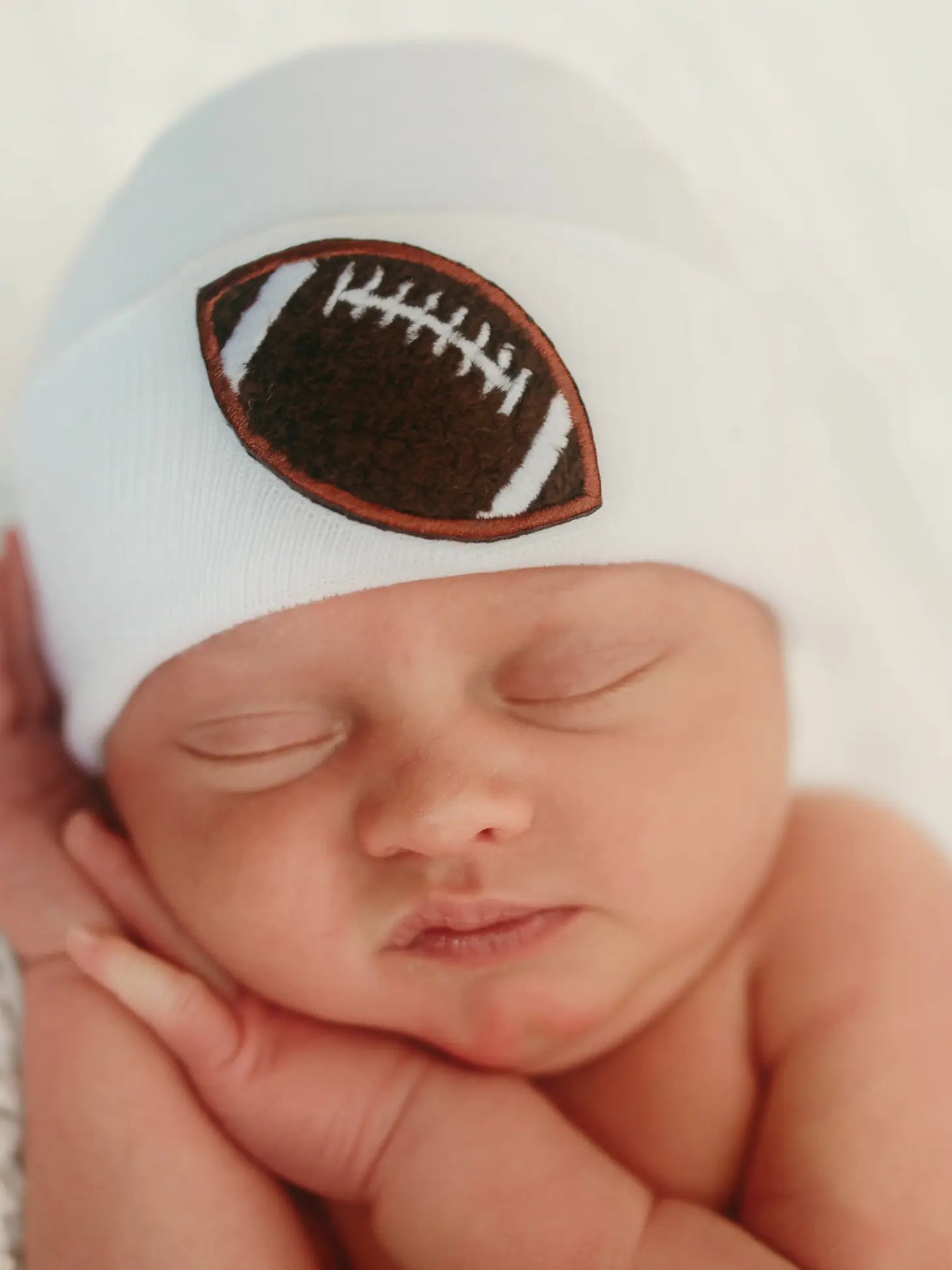 Football Newborn Hospital Hat - Doodlebug's Children's Boutique