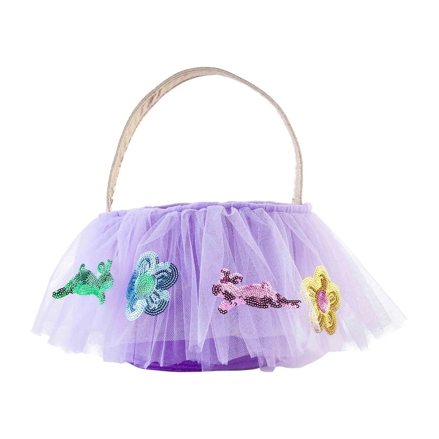 Lavender Tutu Easter Basket - Doodlebug's Children's Boutique