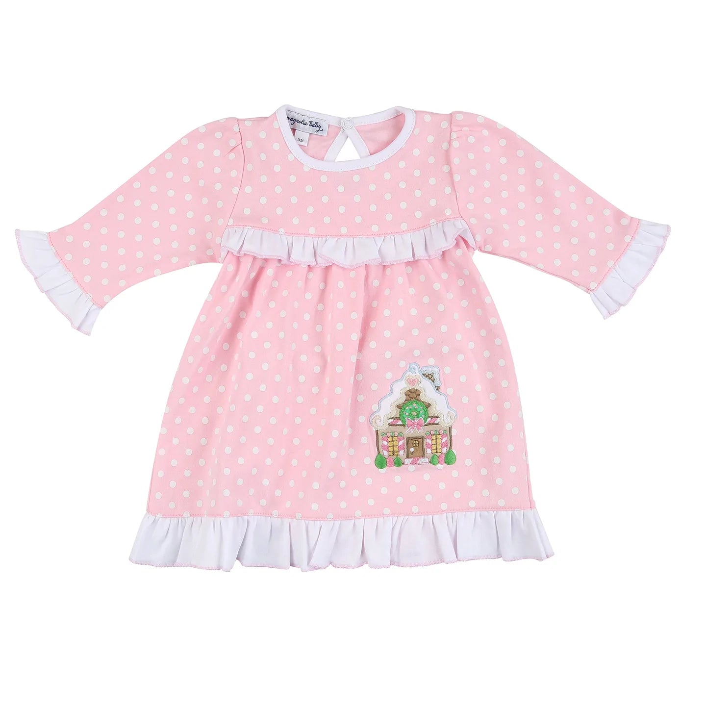 Gingerbread Fun Long Sleeve Dress Ruffle Set - Doodlebug's Children's Boutique