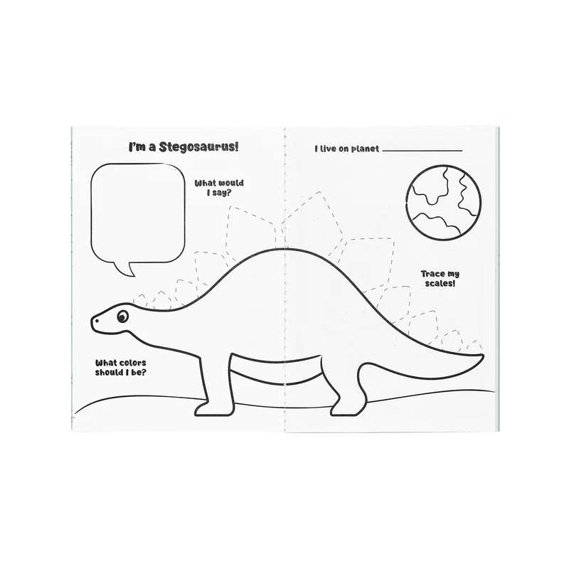 Dinosaurs in Space Mini Traveler Coloring & Activity Set - Doodlebug's Children's Boutique