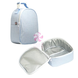 Baby Blue Seersucker Gumdrop Lunch Box - Doodlebug's Children's Boutique