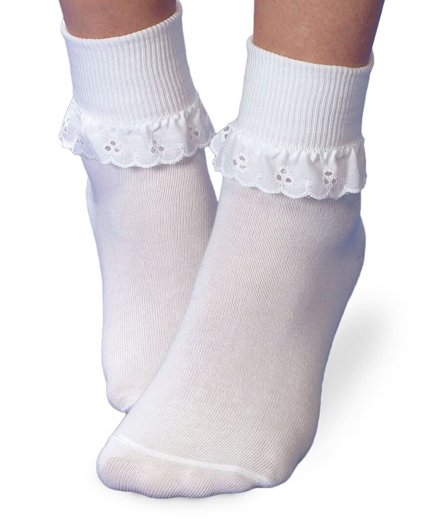 Eyelet Lace Turn Cuff Socks - Doodlebug's Children's Boutique