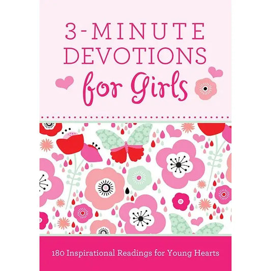 3-Minute Devotions for Girls Book  - Doodlebug's Children's Boutique