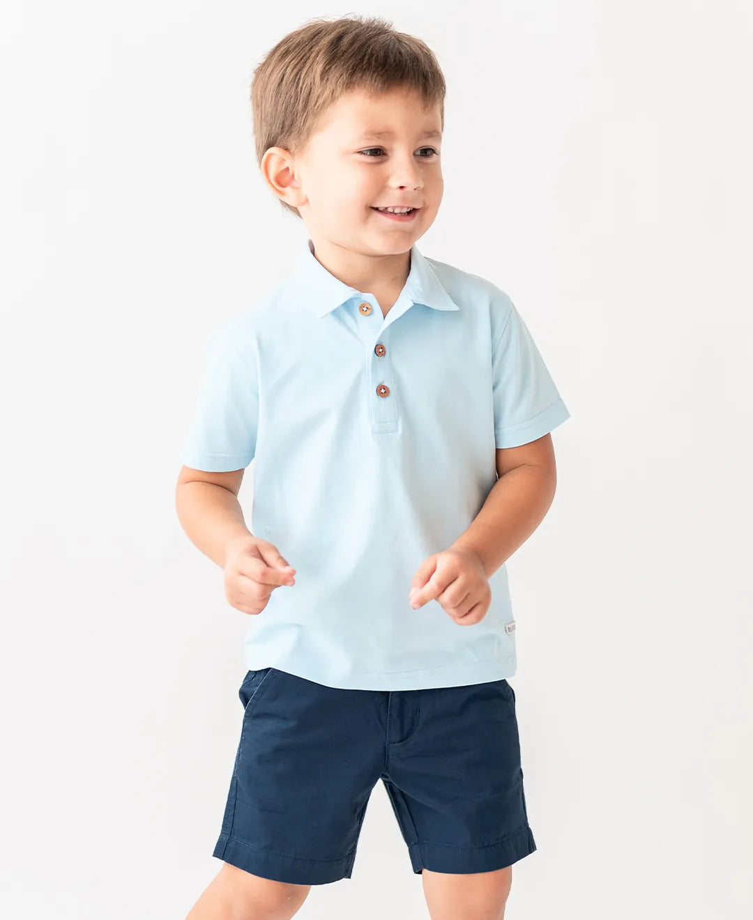 Light Blue Polo Shirt - Doodlebug's Children's Boutique