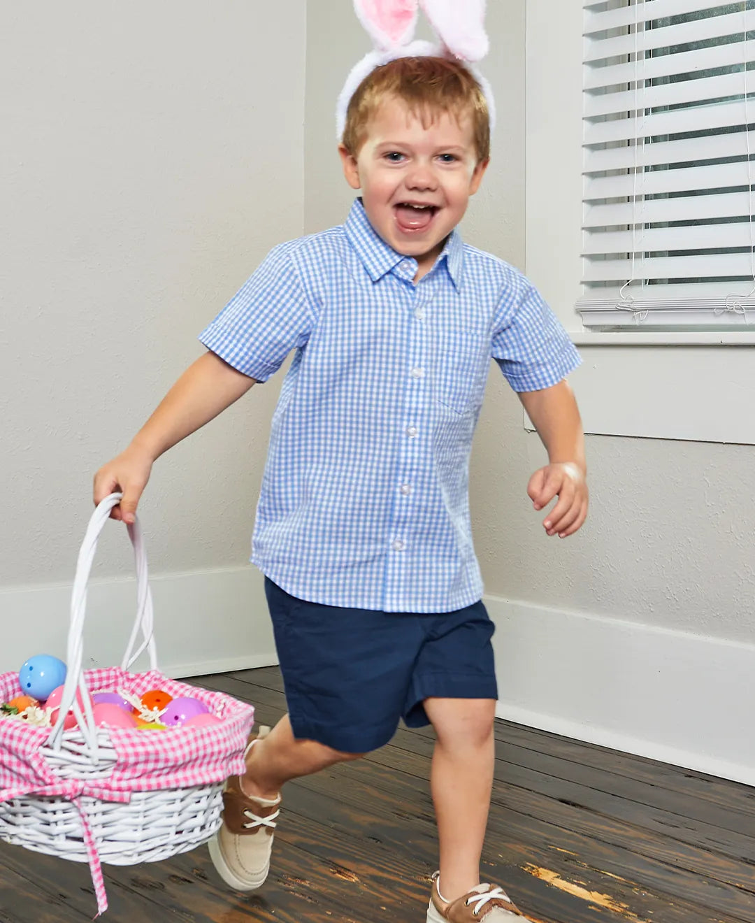 Cornflower Blue Gingham Button Down Shirt - Doodlebug's Children's Boutique