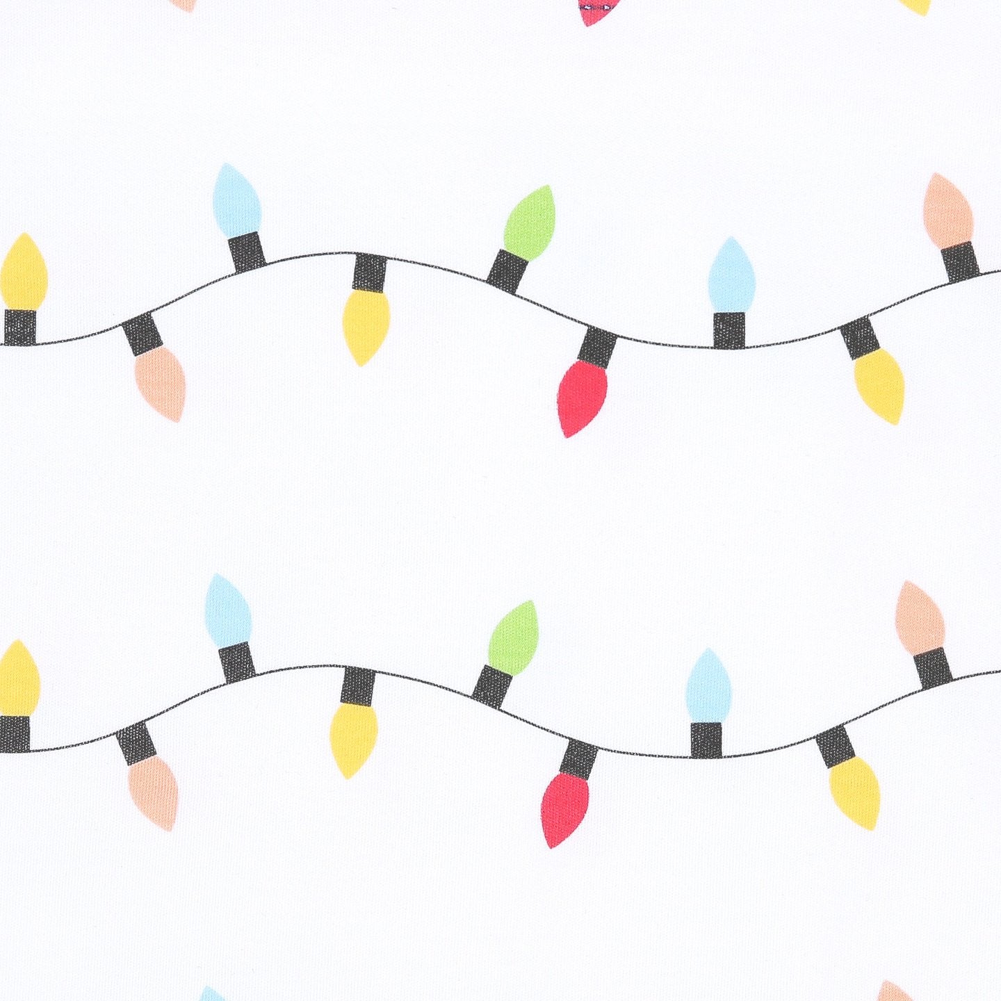Holiday Lights Footie - Doodlebug's Children's Boutique