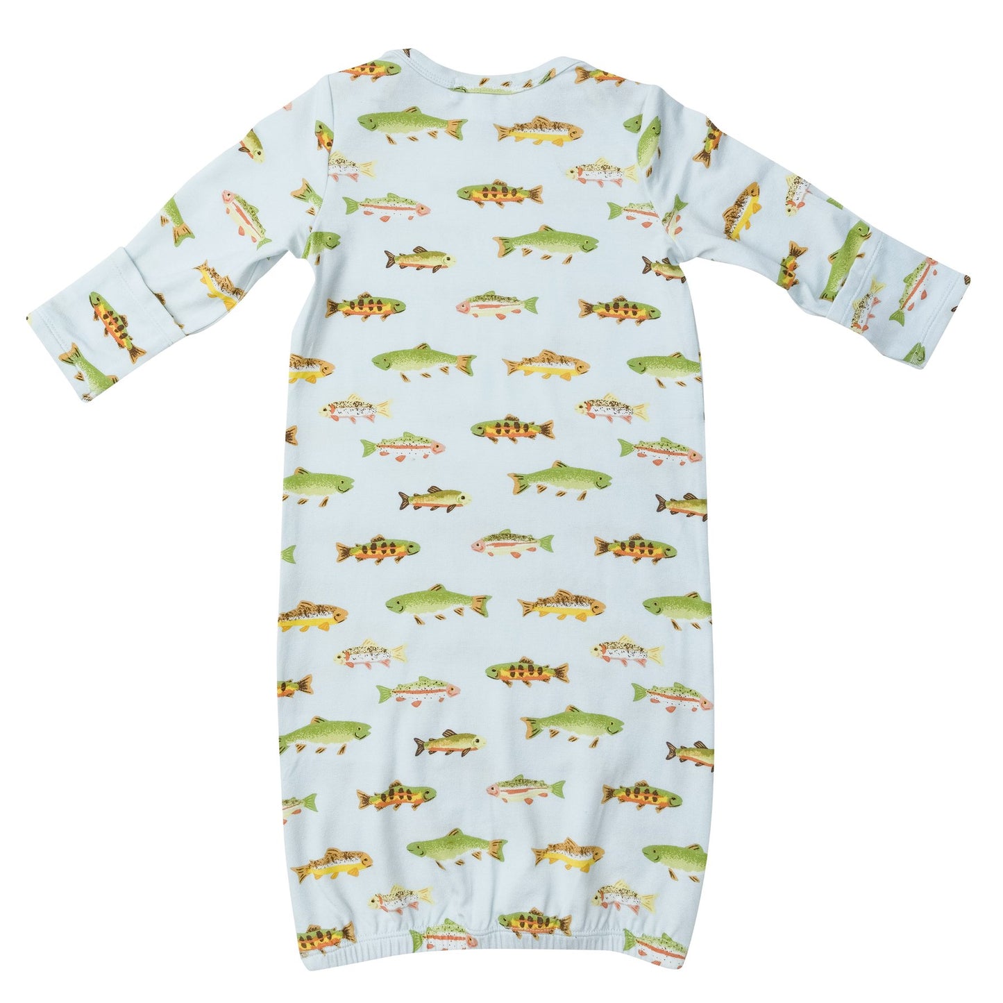 Gown in Freshwater Fish - Doodlebug's Children's Boutique