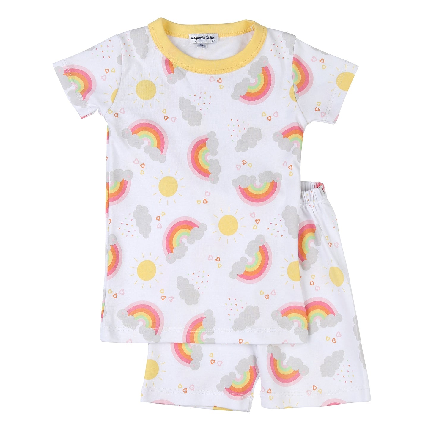 Rainbow Joy Short Pajamas - Doodlebug's Children's Boutique
