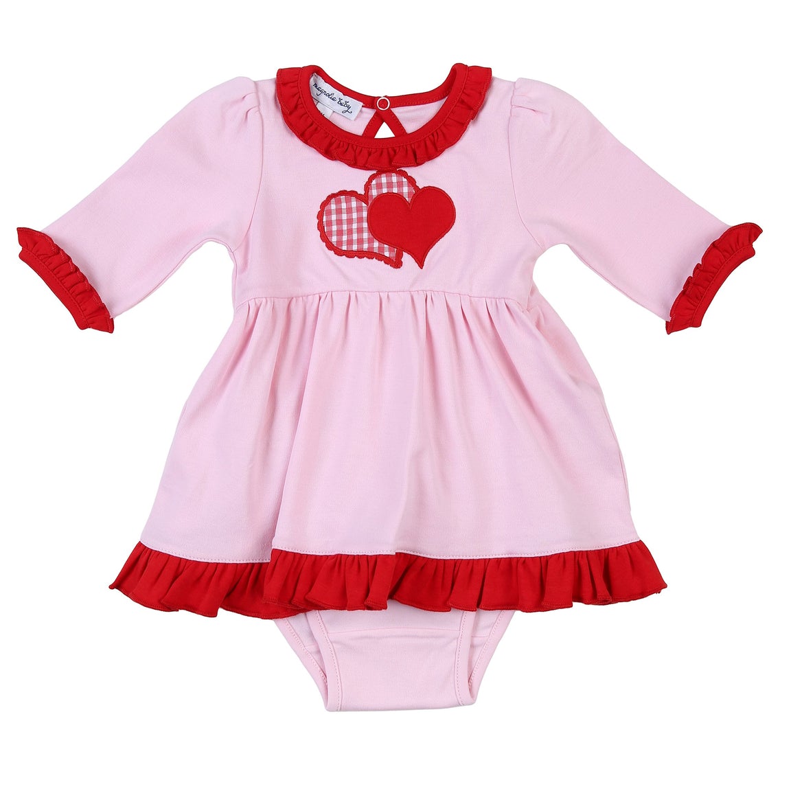 Love Applique Long Sleeve Dress Set - Doodlebug's Children's Boutique