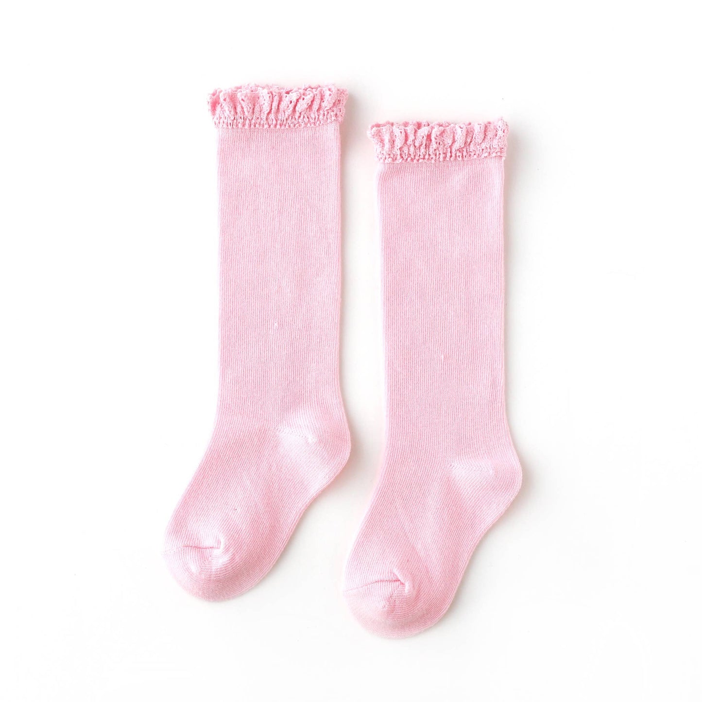 Lace Top Knee Highs in Cotton Candy - Doodlebug's Children's Boutique