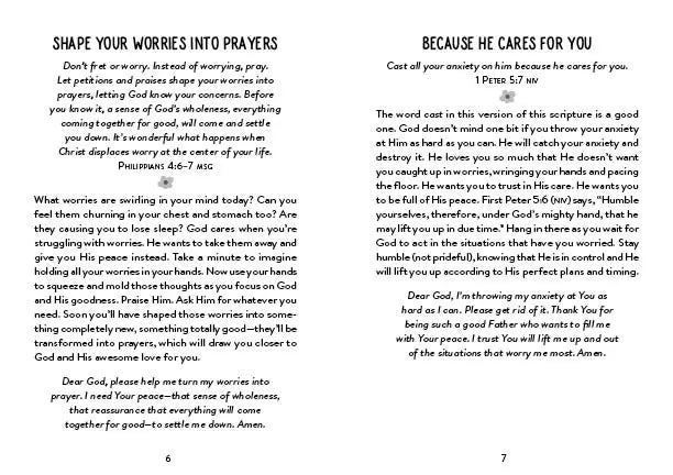 Worry Less, Pray More-A Teen Girl's Devotional Guide Book - Doodlebug's Children's Boutique
