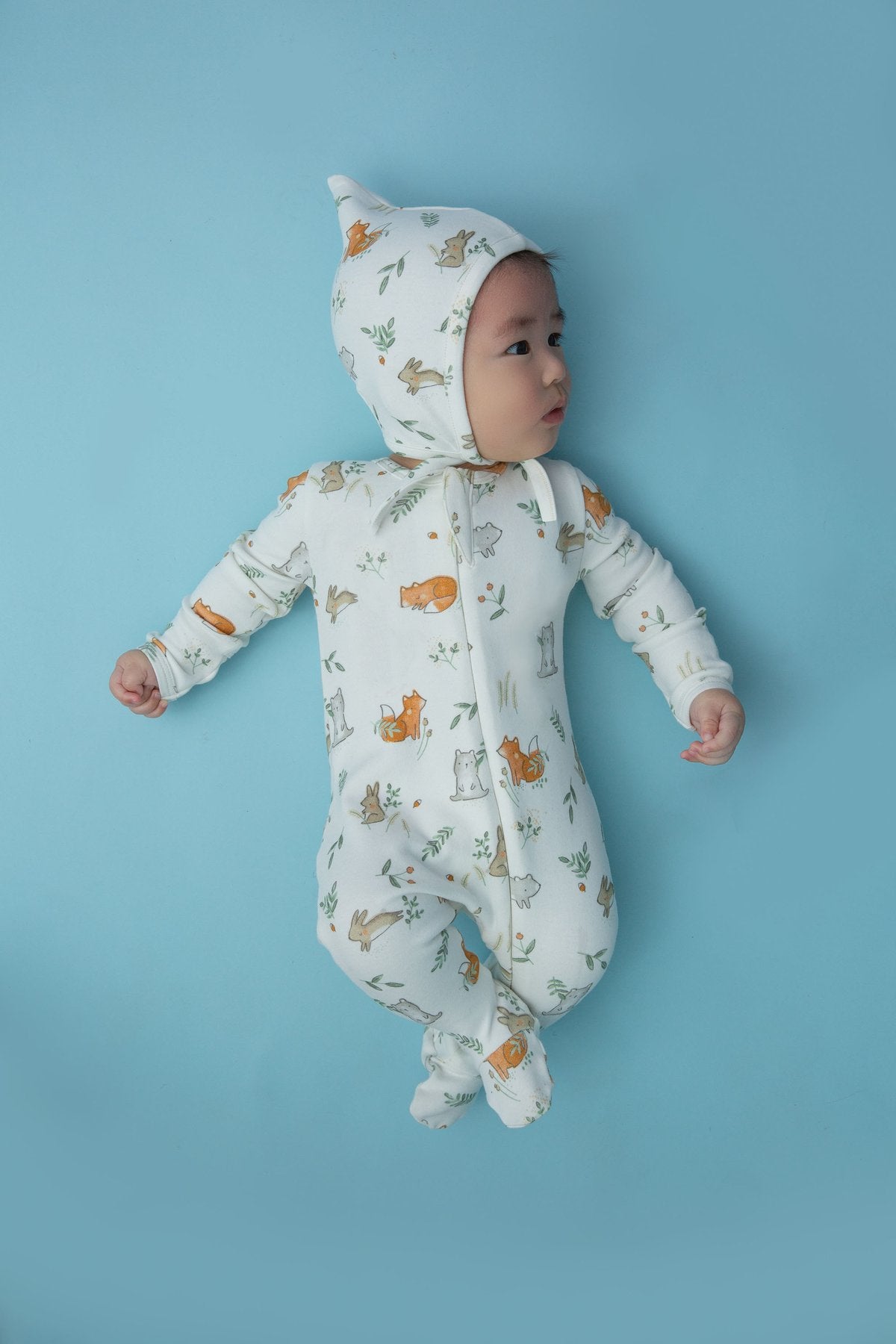 Pixie Hat in Delicate Woodland - Doodlebug's Children's Boutique