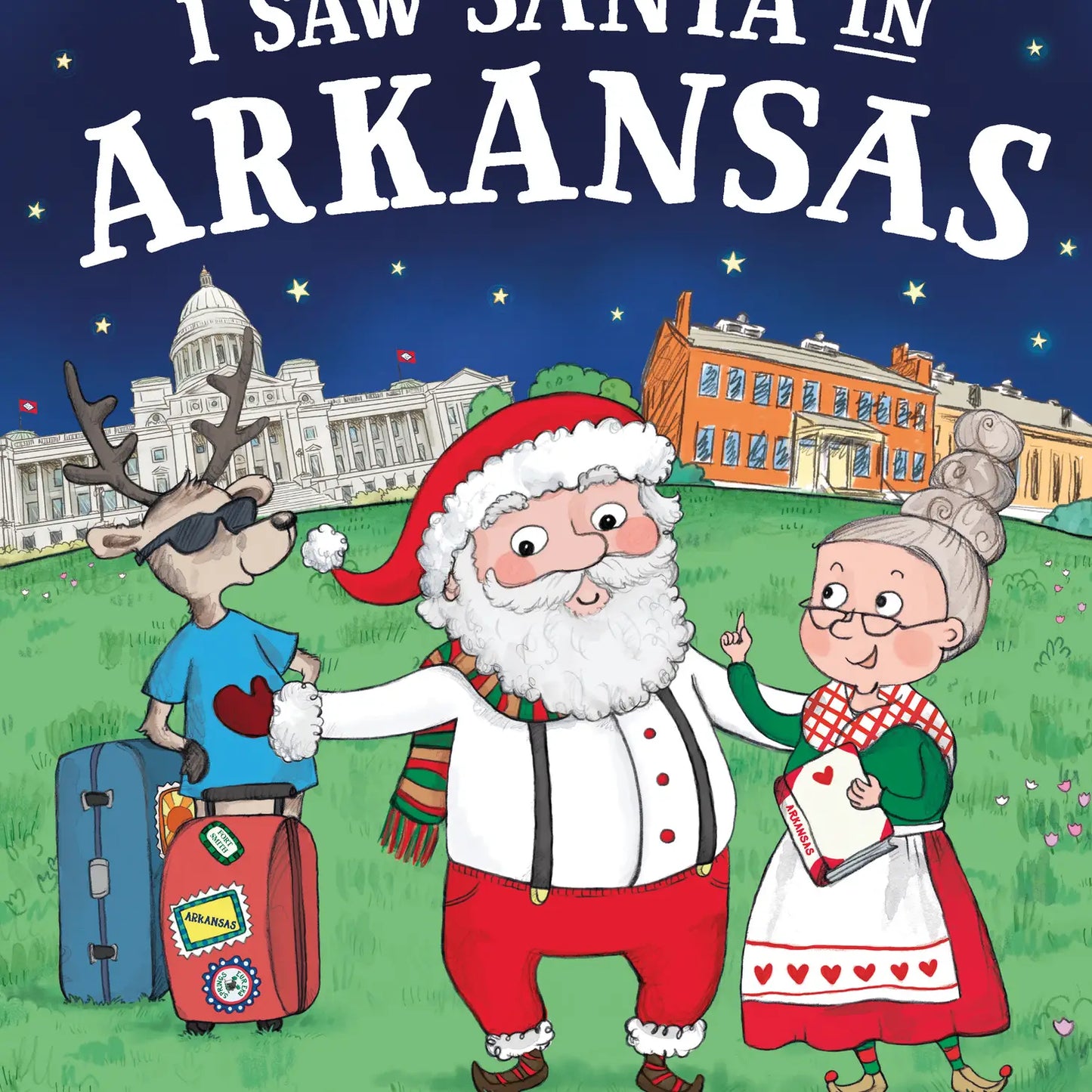 I Saw Santa in Arkansas Book - Doodlebug's Children's Boutique
