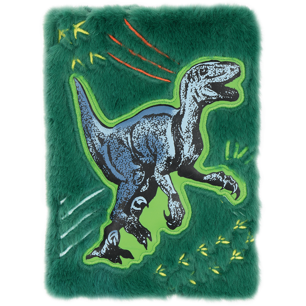 Dinosaur Glow Furry Journal - Doodlebug's Children's Boutique