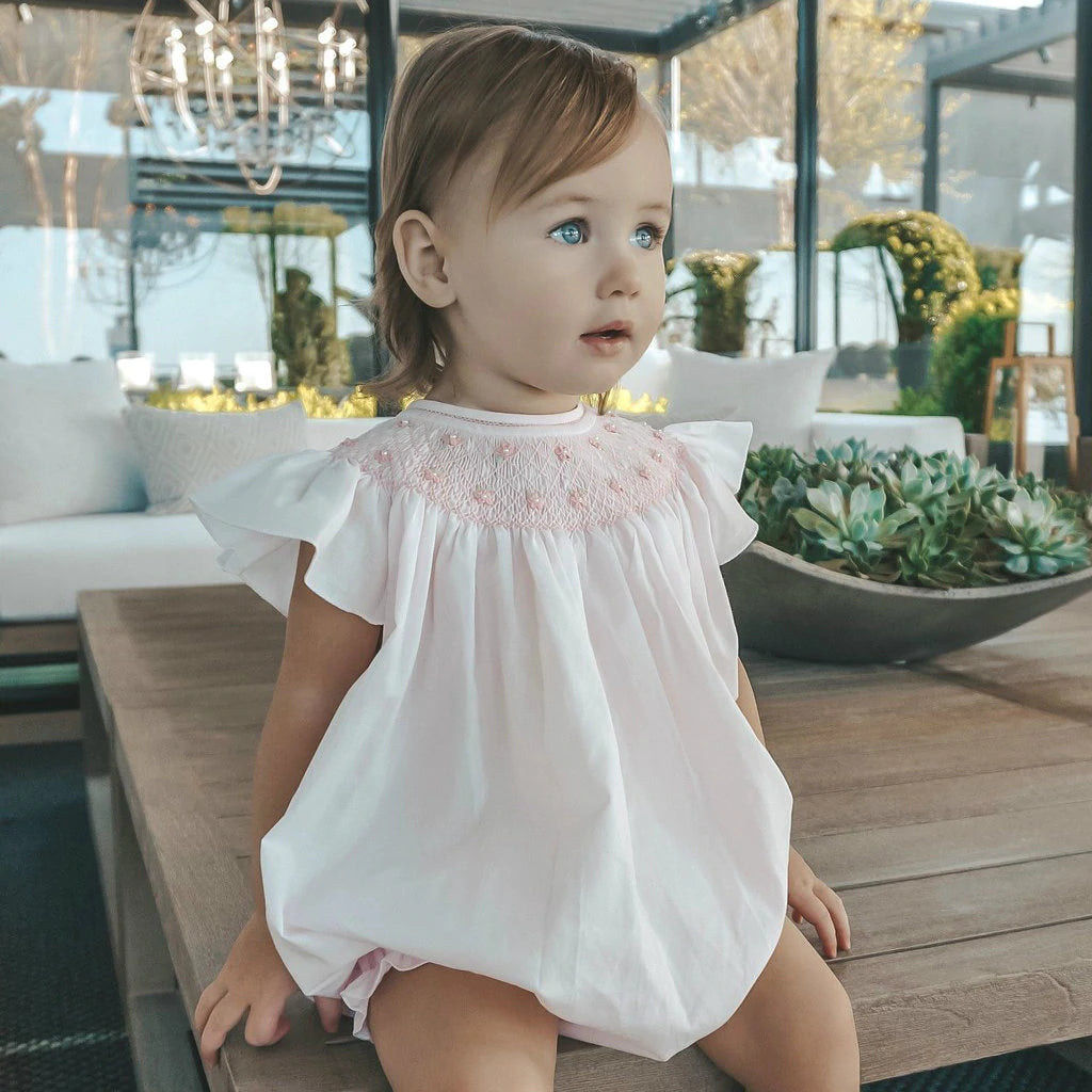 Pearl Flower Fly Sleeve Bubble - Doodlebug's Children's Boutique