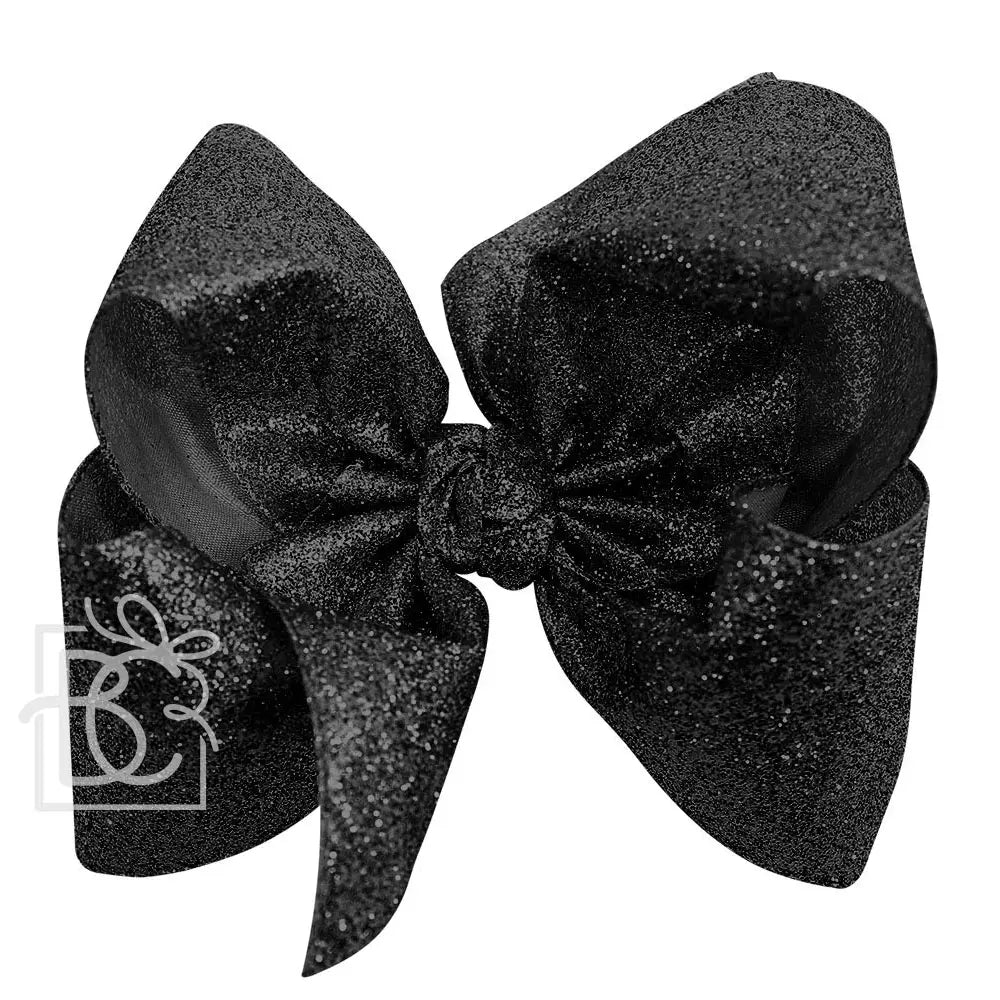 Huge Glitter Bow in Black - Doodlebug's Children's Boutique