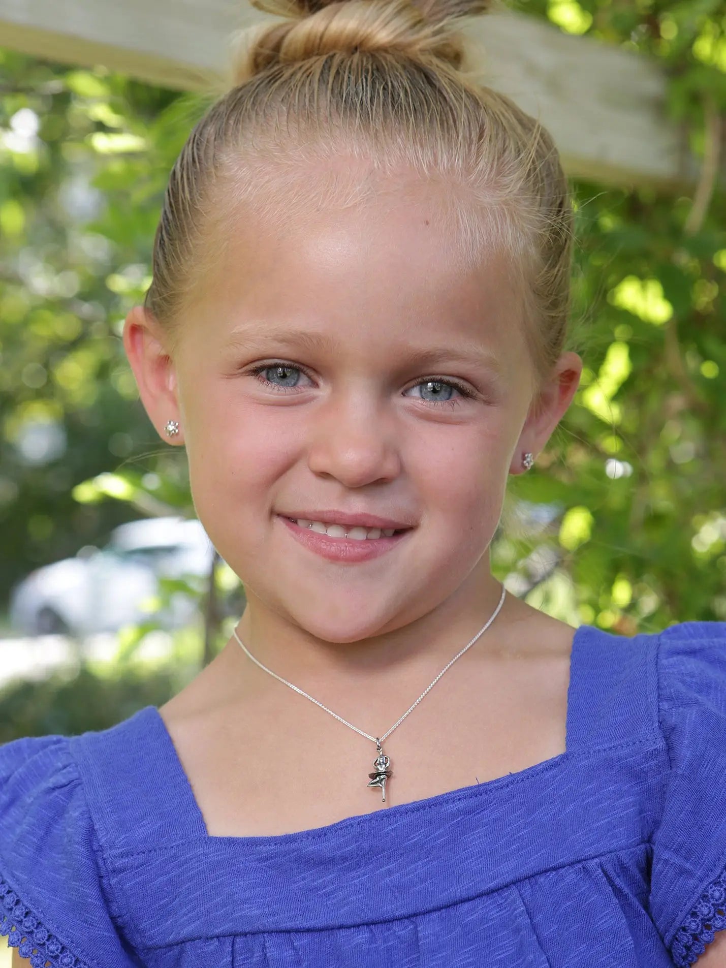 Sterling Silver Ballerina Necklace - Doodlebug's Children's Boutique