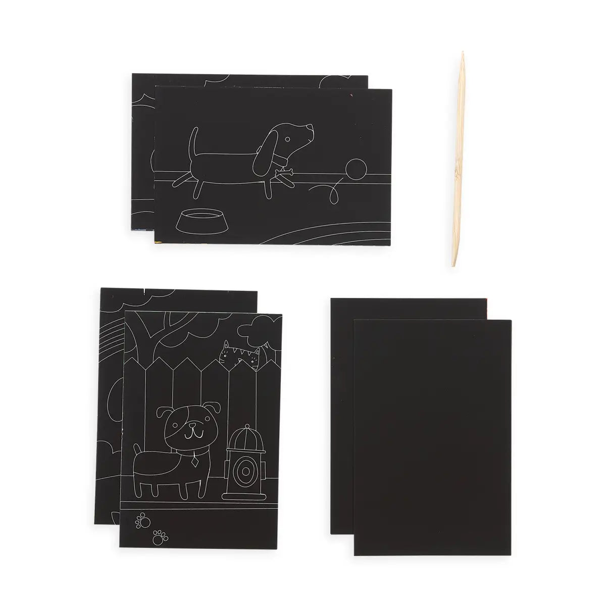 Playful Pups Mini Scratch & Scribble Art Kit - Doodlebug's Children's Boutique