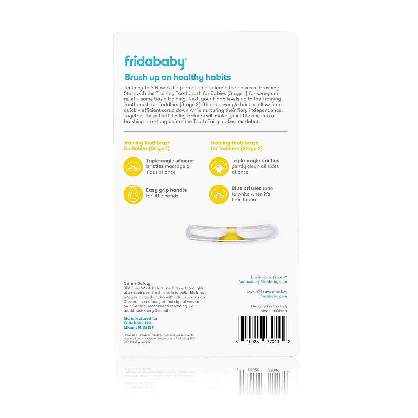 Grow With Me Training Toothbrush Set - Doodlebug's Children's Boutique