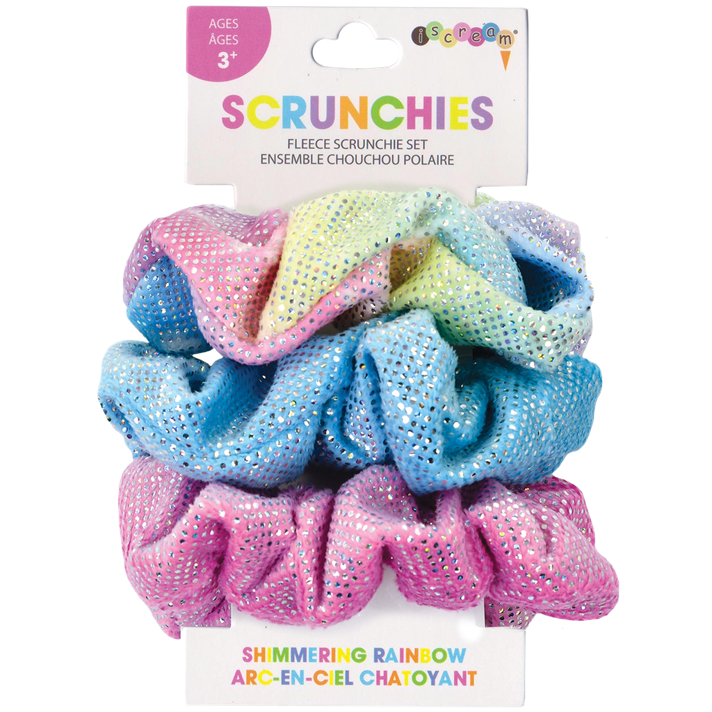 Shimmering Rainbow Scrunchie Set - Doodlebug's Children's Boutique