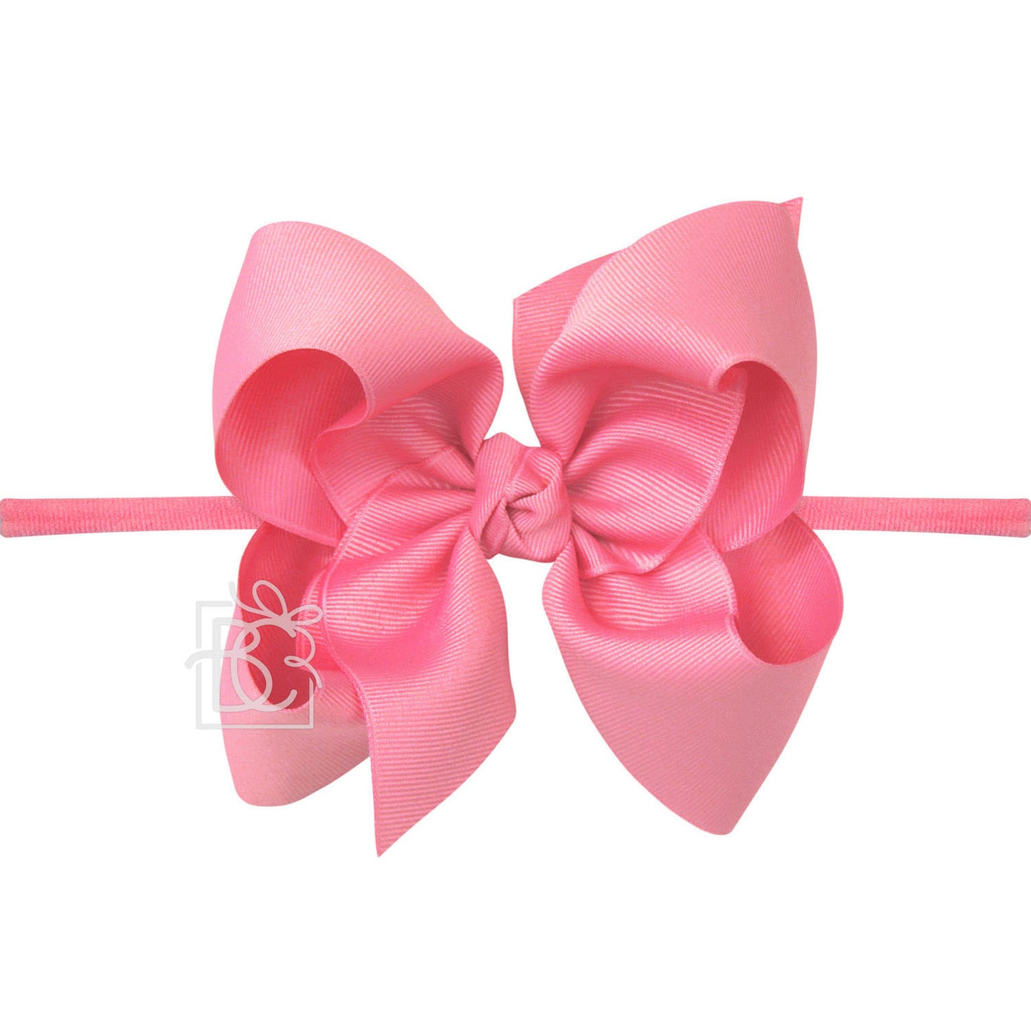 Nylon Headband with Huge Bow in Hot Pink - Doodlebug's Children's Boutique