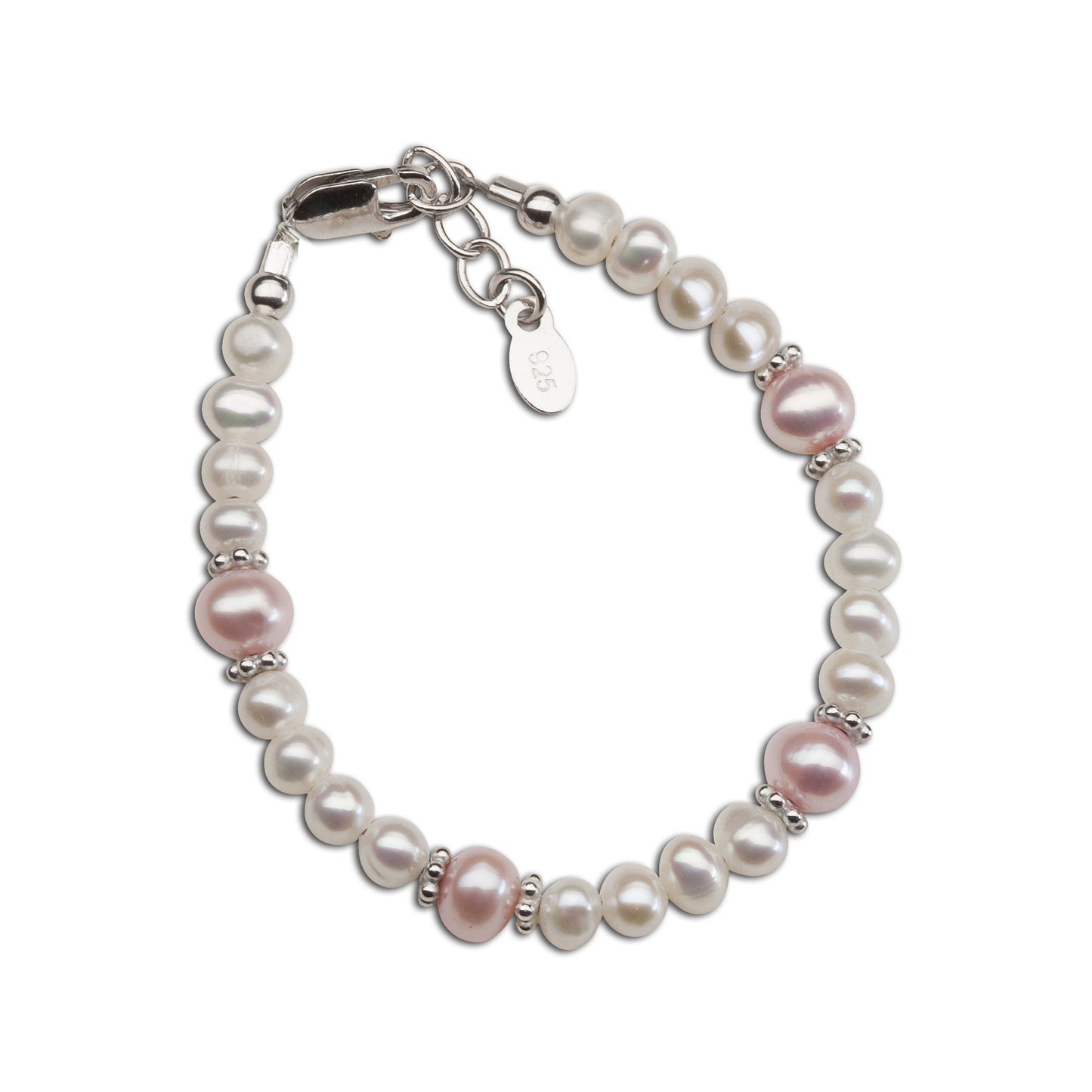 Addie Sterling Silver Pearl Bracelet - Doodlebug's Children's Boutique